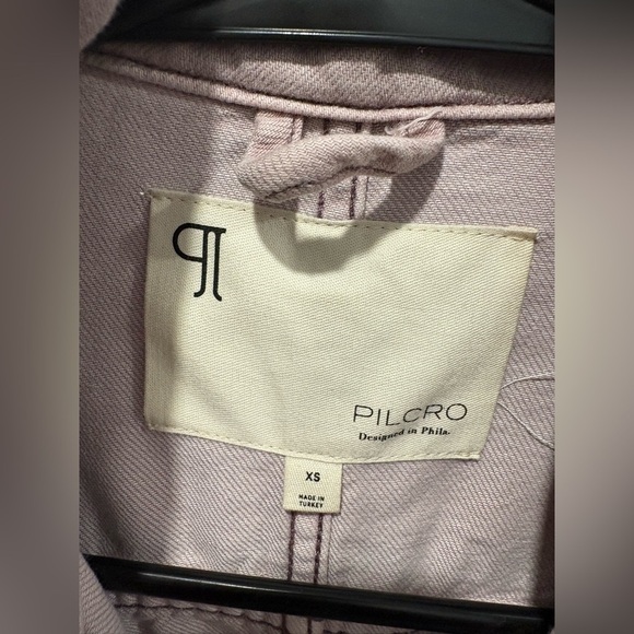 Anthropologie-PILCRO- DUSTER SHIRT JACKET- MAUVE-LONG- OVERSIZED FIT- XS - Picture 4 of 11